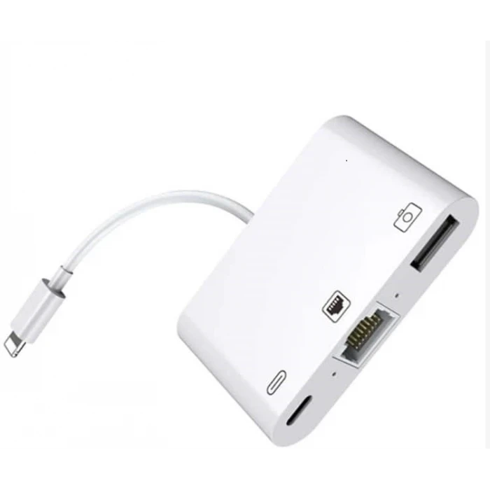 ieg™ ZR461 Nk107 Lightning Çoklu Ethernet Adaptör