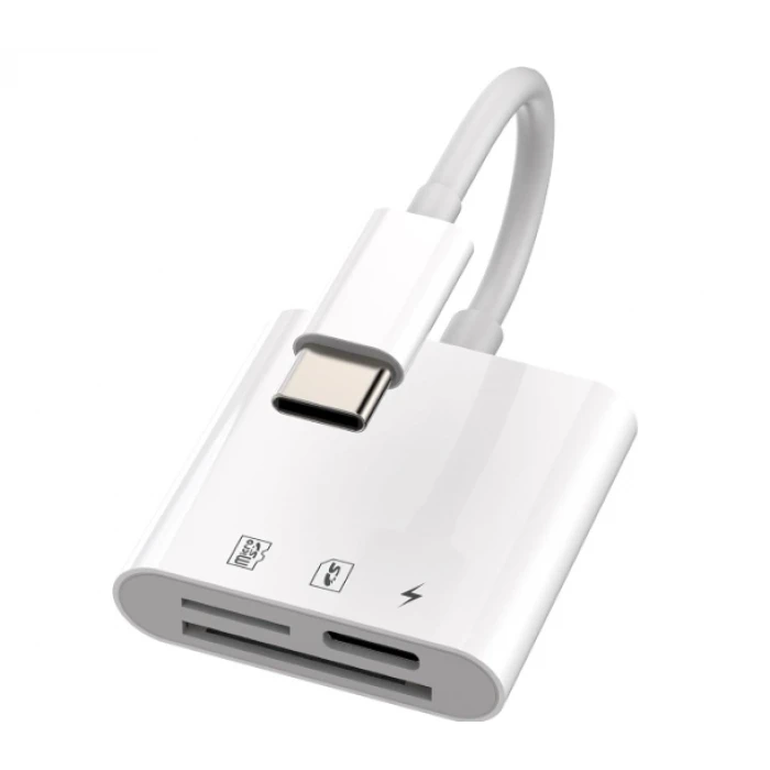 ieg™ ZR498 Nk-1011Tc Type-C 3 İn 1 Memory Card Reader