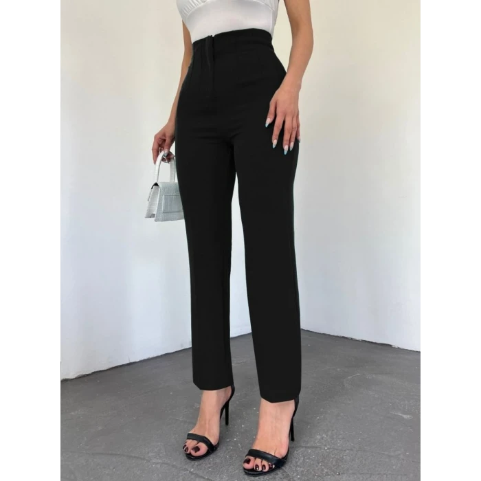 ieg™ Zra Pileli Havuç Pantolon -Siyah