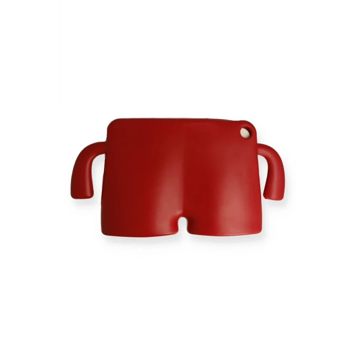 ieg™  Apple iPad Pro 13 (2024) Karakter Tablet Silikon - Kırmızı