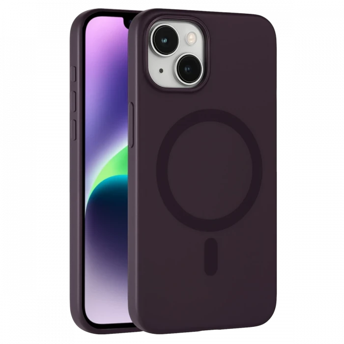 ieg™  Apple iPhone 14 Tuna PC Slim Magsafe Kapak - Derin Mor