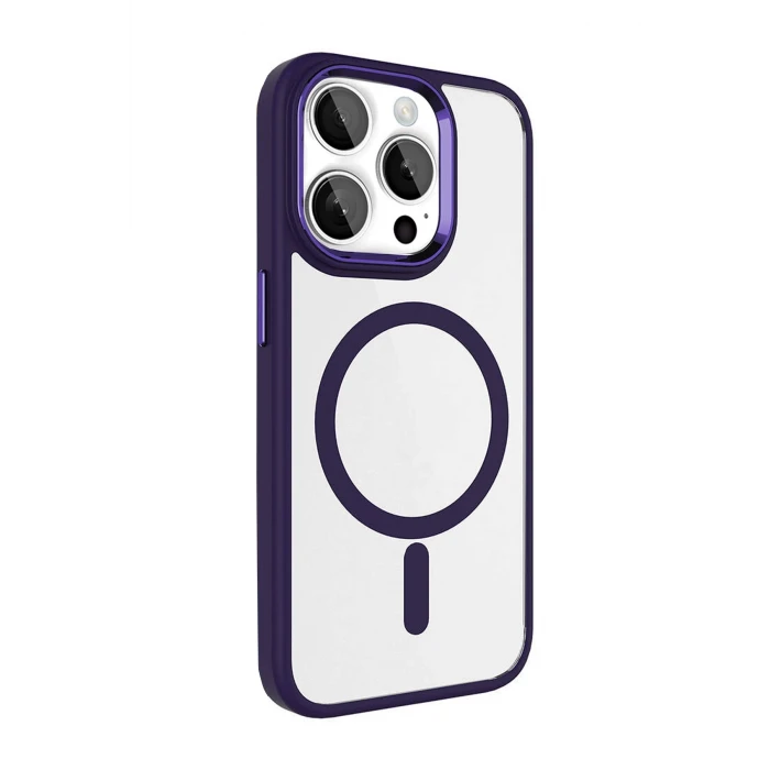 ieg™  Apple iPhone 15 Pro Max Terea Magsafe Kapak - Derin Mor