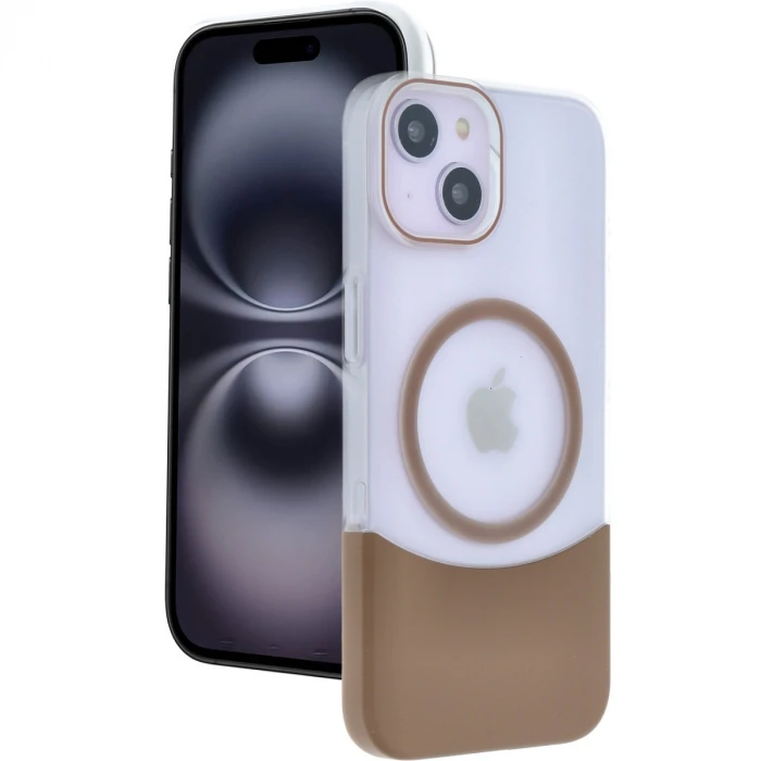 ieg™  Apple iPhone 15 Velar Magsafe Kapak - Çöl Titanyum