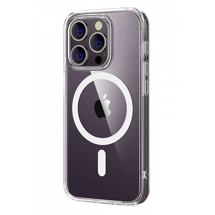 ieg™  Apple iPhone 16 Pro Max Combo Sert Şeffaf Magsafe Kapak - Şeffaf