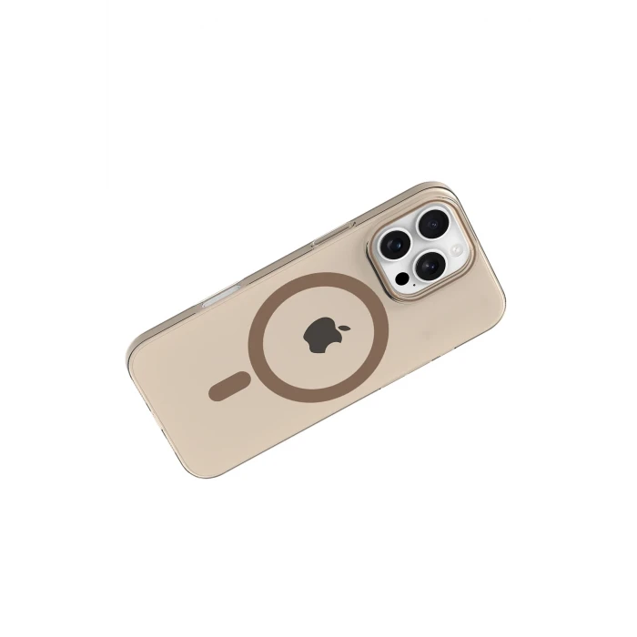 ieg™  Apple iPhone 16 Pro Max PC Blank Magsafe Kapak - Çöl Titanyum