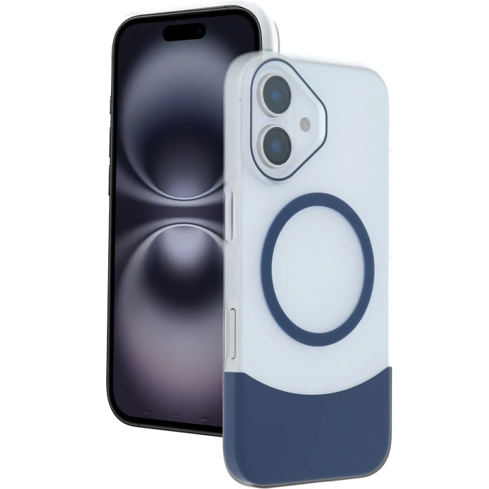 ieg™  Apple iPhone 16 Velar Magsafe Kapak - Lacivert