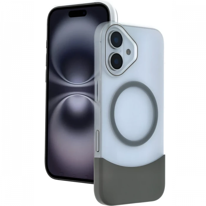 ieg™  Apple iPhone 16 Velar Magsafe Kapak - Natural Grey