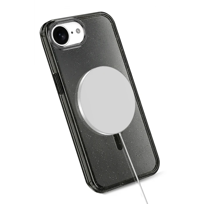 ieg™  Apple iPhone 16E Star Magsafe Kapak - Siyah