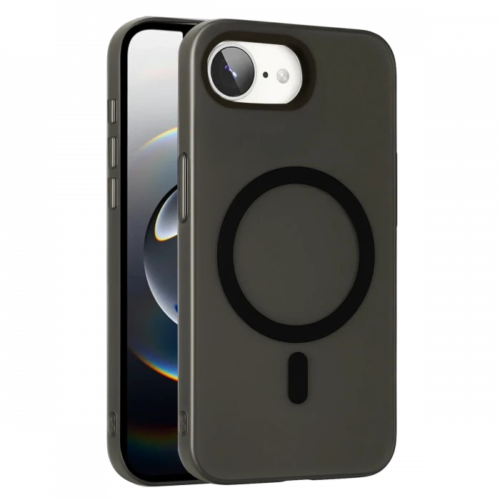 ieg™  Apple iPhone 16E Tuna PC Slim Magsafe Kapak - Siyah
