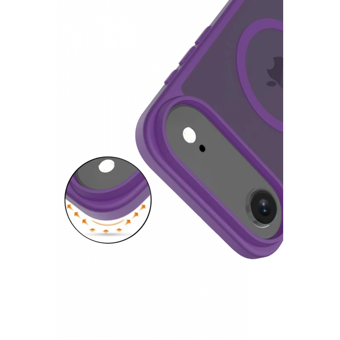 ieg™  Apple iPhone 17 Air Jota Magsafe Kapak - Derin Mor