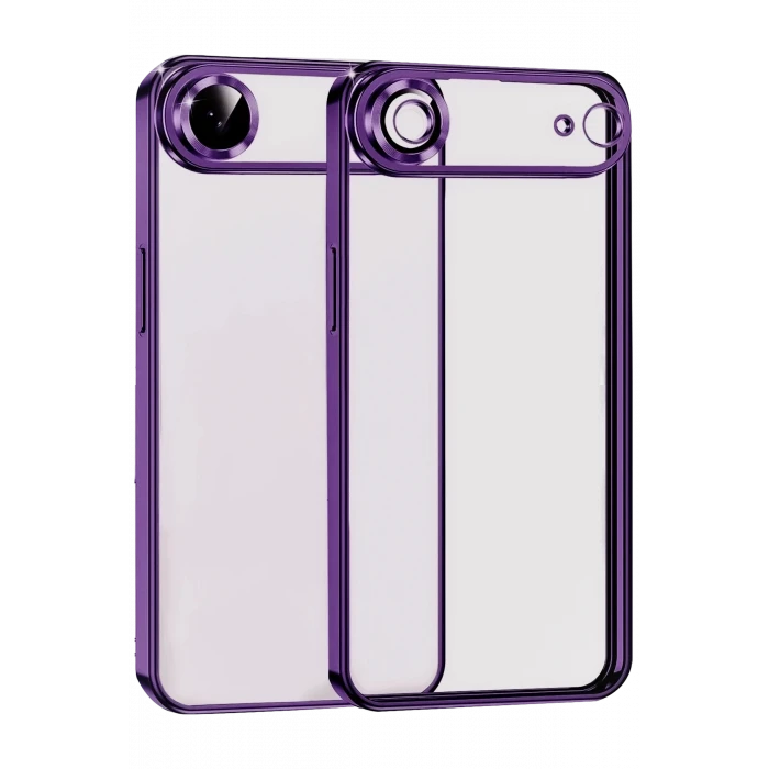 ieg™  Apple iPhone 17 Air Razer Lensli Silikon - Açık Mor