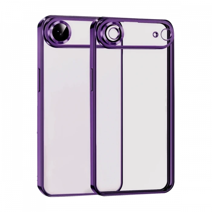 ieg™  Apple iPhone 17 Air Razer Lensli Silikon - Açık Mor