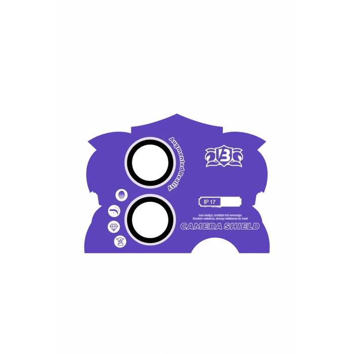 ieg™  Apple iPhone 17 Bilvis Titan Kamera Lens - Lila