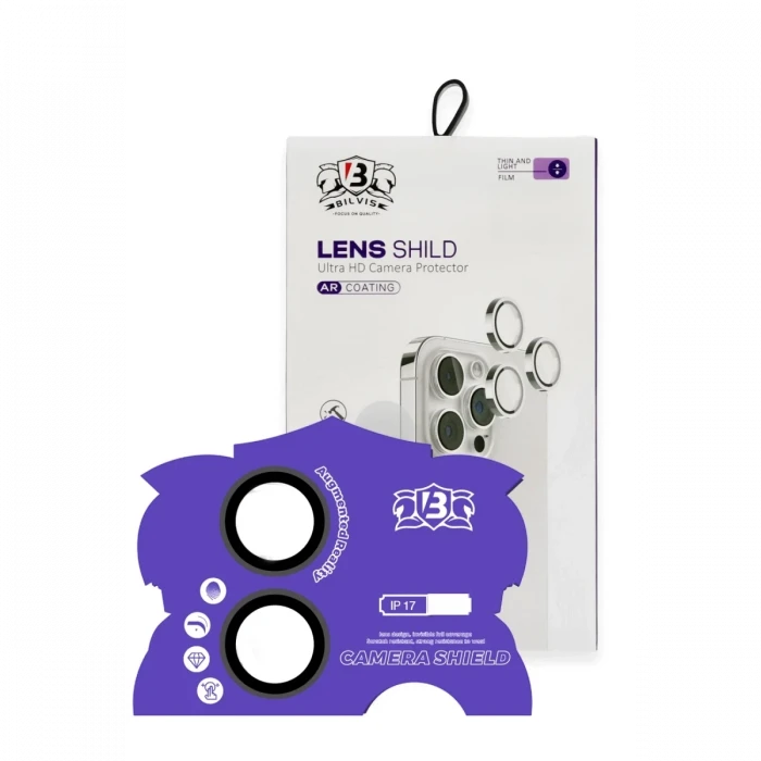 ieg™  Apple iPhone 17 Bilvis Titan Kamera Lens - Siyah