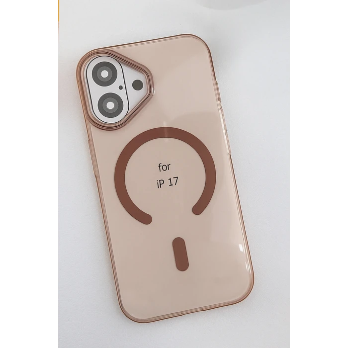 ieg™  Apple iPhone 17 PC Blank Magsafe Kapak - Çöl Titanyum