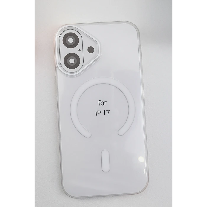 ieg™  Apple iPhone 17 PC Blank Magsafe Kapak - Şeffaf