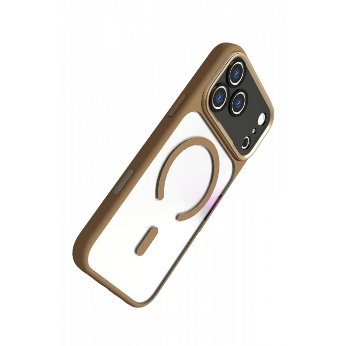 ieg™  Apple iPhone 17 Pro Max Hazar Magsafe Kapak - Gold