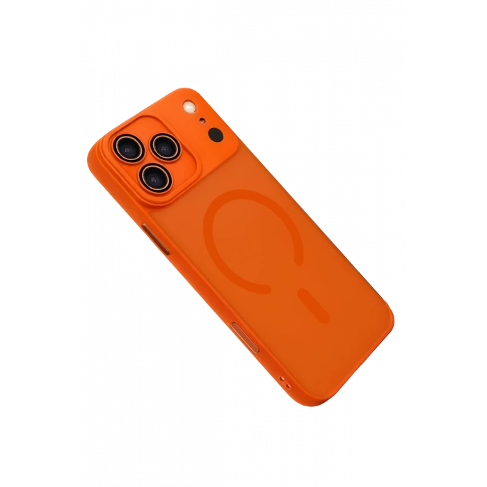 ieg™  Apple iPhone 17 Pro Max Jota Lensli Magsafe Kapak - Turuncu