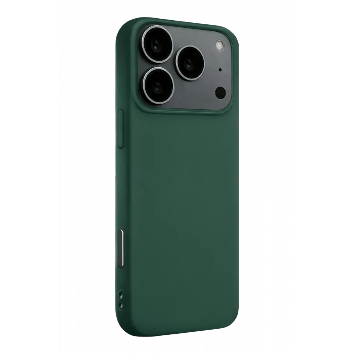 ieg™  Apple iPhone 17 Pro Max Nano içi Kadife Silikon - Koyu Yeşil