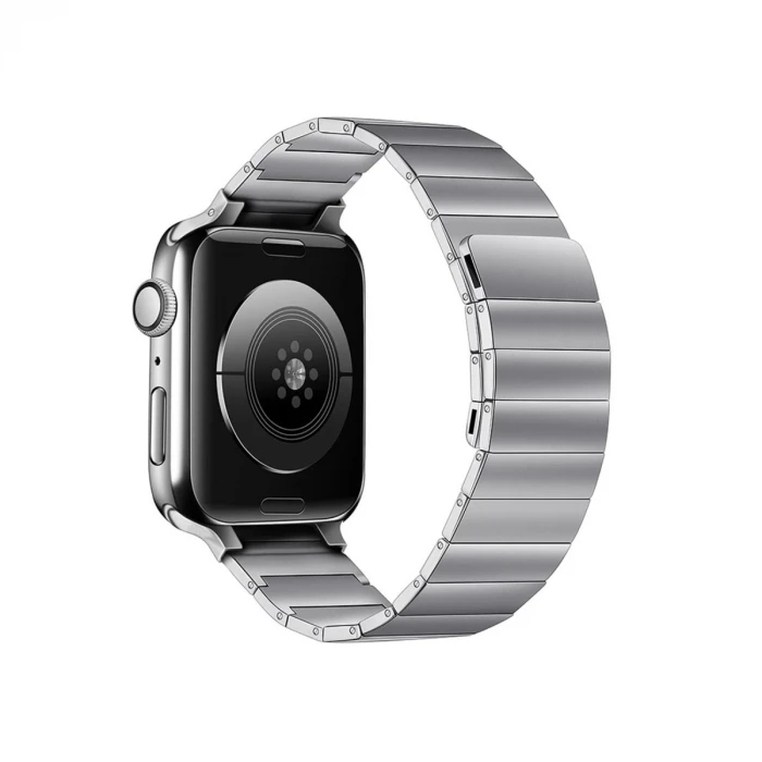 ieg™  Apple Watch 38mm KR404 Huks Kordon - Gümüş