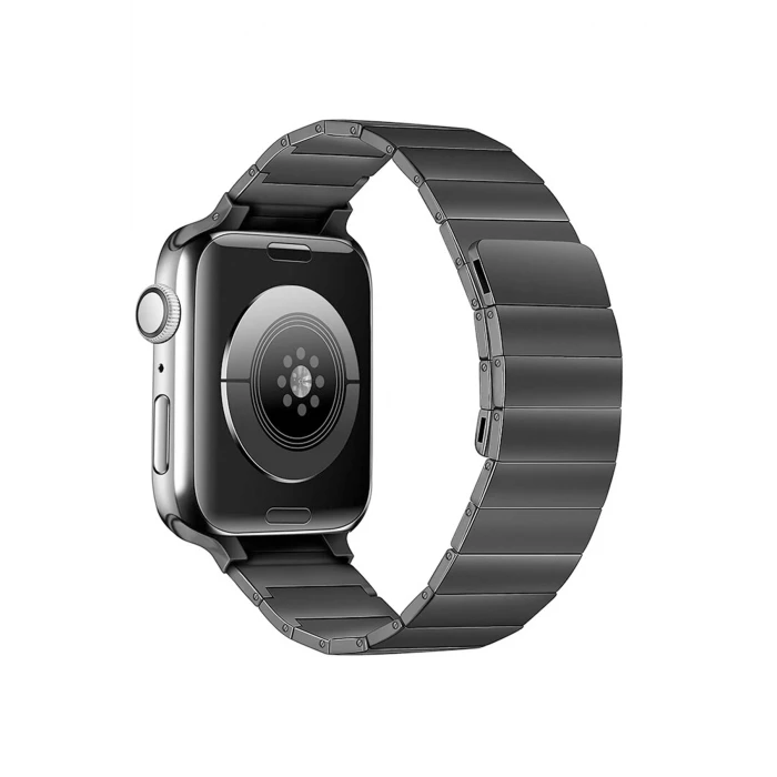 ieg™  Apple Watch 38mm KR404 Huks Kordon - Siyah