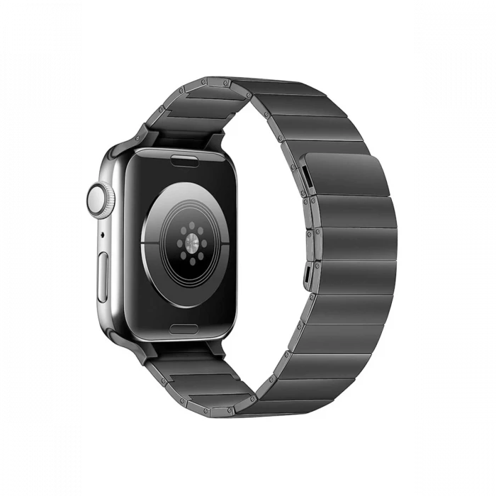 ieg™  Apple Watch 38mm KR404 Huks Kordon - Siyah