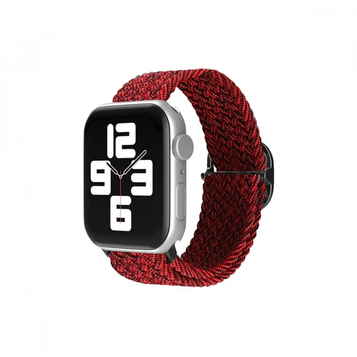 ieg™  Apple Watch 38mm Star Kordon - Siyah-Bordo