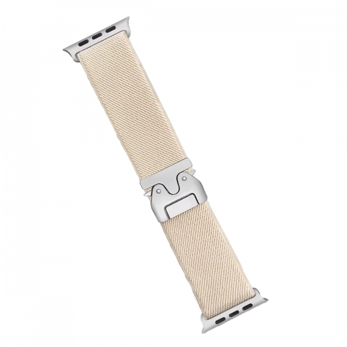 ieg™  Apple Watch 42mm Forest Kumaş Kordon - Krem