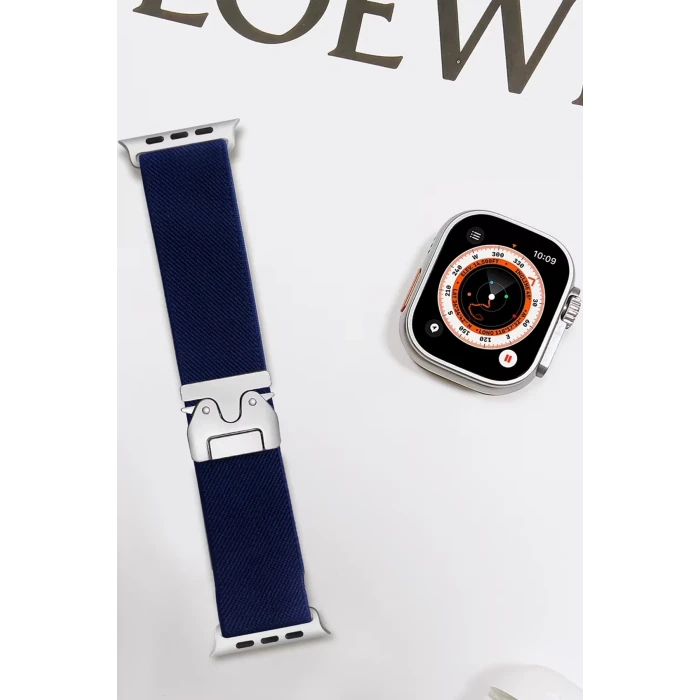 ieg™  Apple Watch 42mm Forest Kumaş Kordon - Lacivert