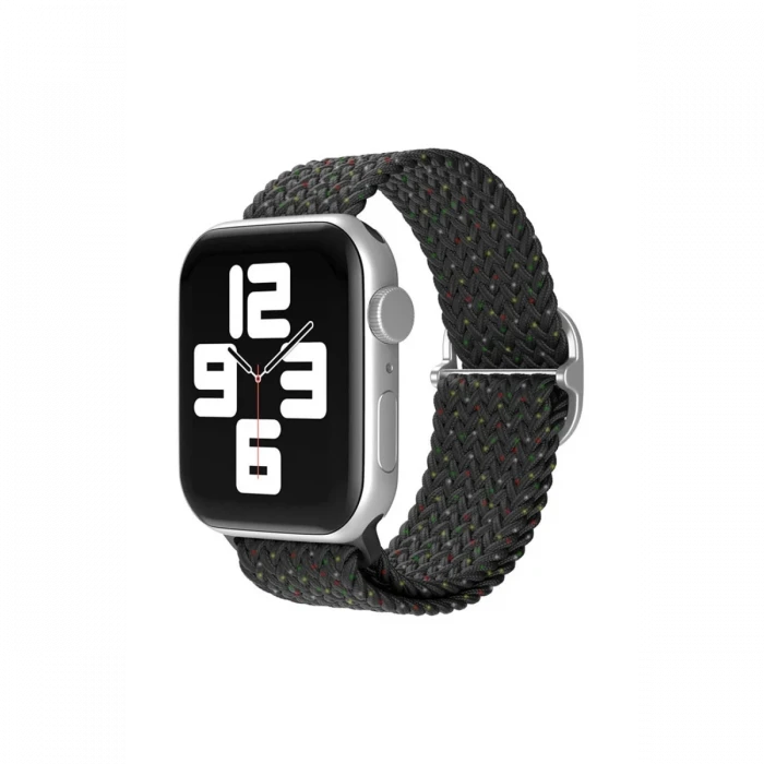 ieg™  Apple Watch 42mm Star Kordon - Benekli Siyah