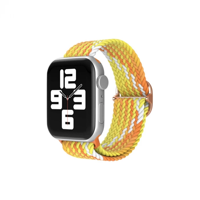 ieg™  Apple Watch 42mm Star Kordon - Turuncu-Sarı