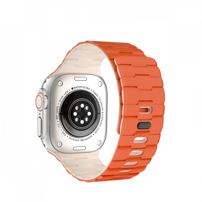ieg™  Apple Watch Ultra 49mm Wowen Kordon - Turuncu