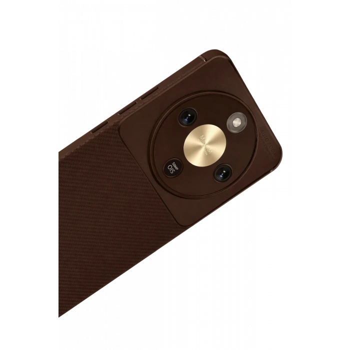 ieg™  Huawei Honor Magic 8 Lite Auto Focus Karbon Kapak - Kahverengi