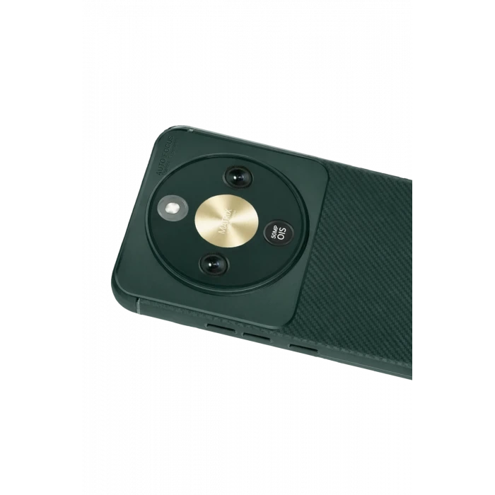 ieg™  Huawei Honor Magic 8 Lite Auto Focus Karbon Kapak - Koyu Yeşil