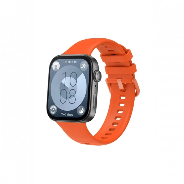 ieg™  Huawei Watch Fit 3 Klasik Kordon - Turuncu