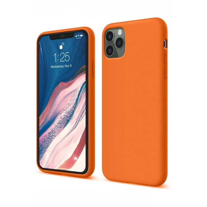 ieg™  iPhone 11 Pro Kılıf First Silikon - Turuncu