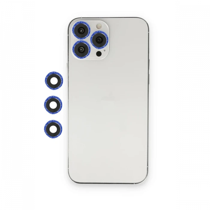 ieg™  iPhone 12 Pro Max Shine Kamera Lens - Lacivert
