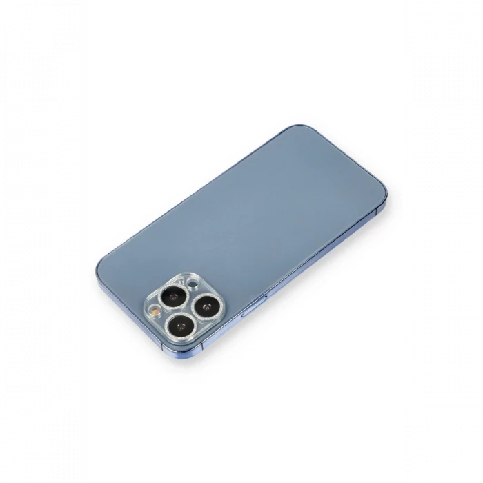 ieg™  iPhone 12 Pro Shine Kamera Lens Koruma Cam - Gümüş