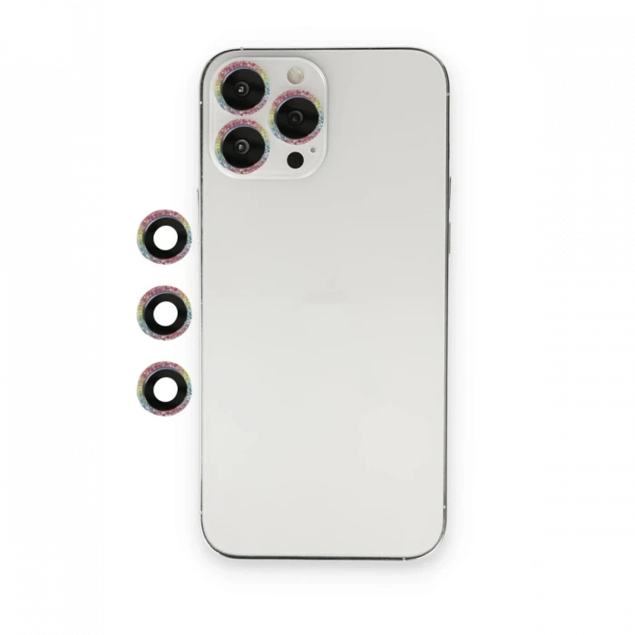 ieg™  iPhone 12 Pro Shine Kamera Lens - Rainbow