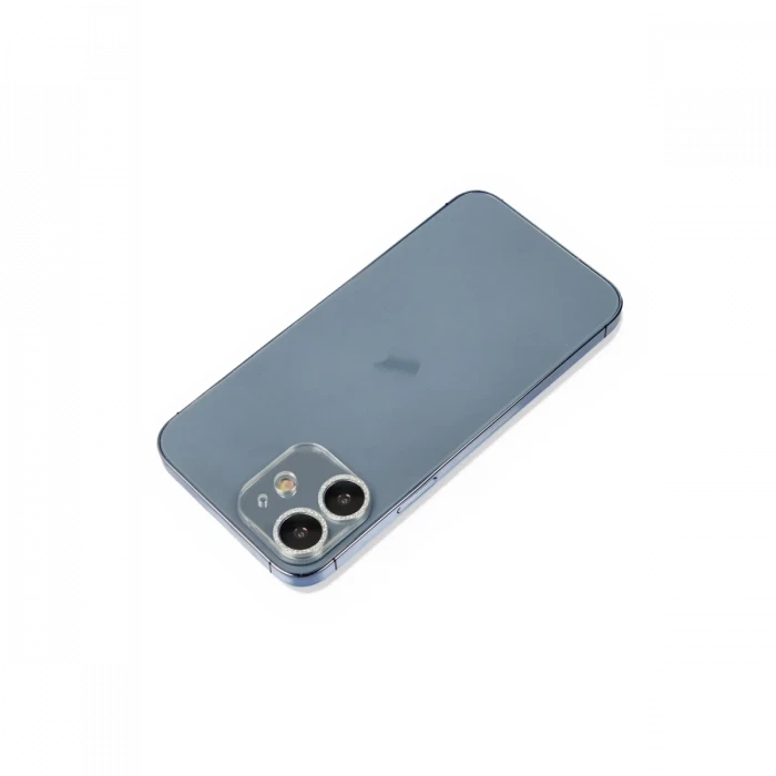ieg™  iPhone 12 Shine Kamera Lens Koruma Cam - Gümüş
