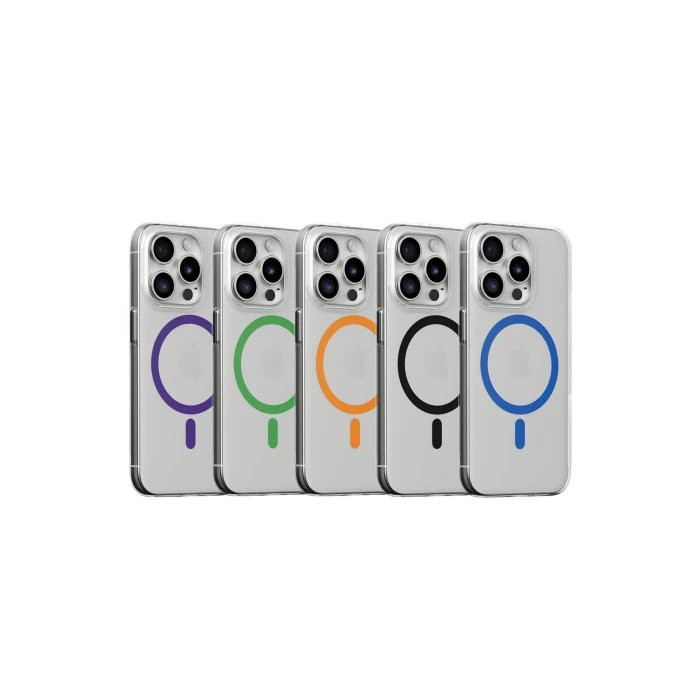 ieg™  iPhone 14 Pro Kılıf Bubble Magsafe Kapak - Mor