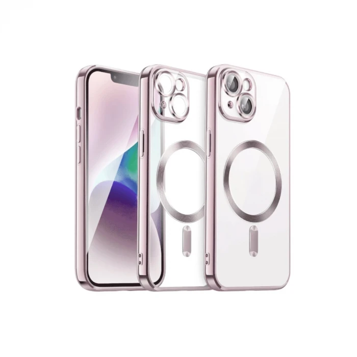 ieg™  iPhone 15 Kılıf Kross Magneticsafe Kapak - Rose