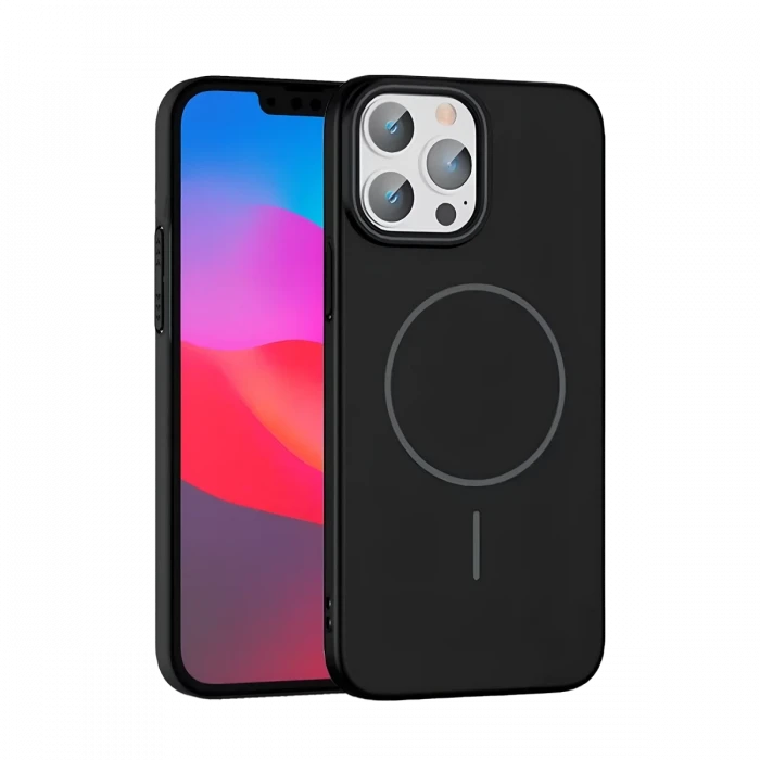 ieg™  iPhone 15 Pro Max Broş Magsafe Kapak - Siyah