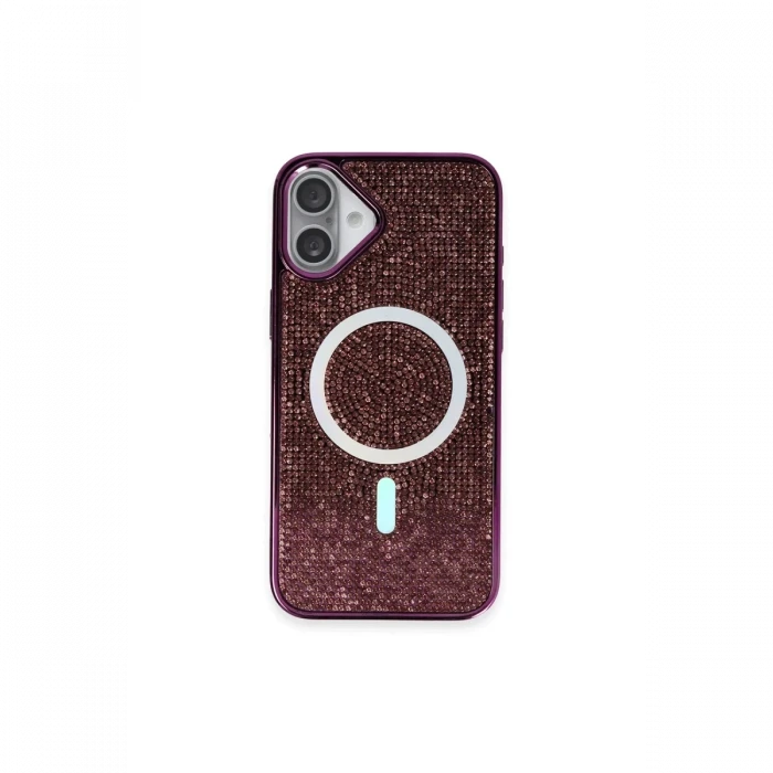 ieg™  iPhone 16 Plus Kılıf Helen Magsafe Kapak - Derin Mor