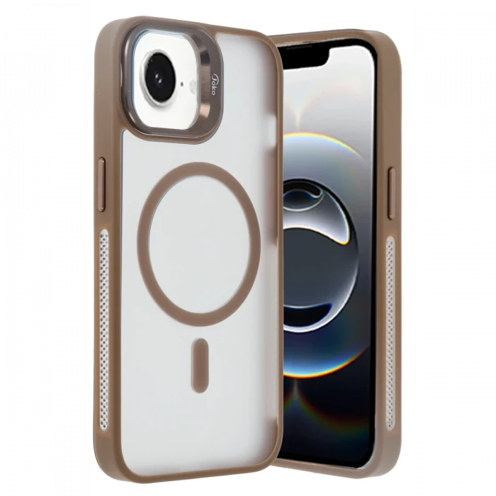 ieg™  iPhone 16E Flet Lens Magsafe Kapak - Gold