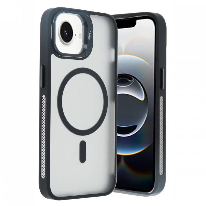 ieg™  iPhone 16E Flet Lens Magsafe Kapak - Siyah