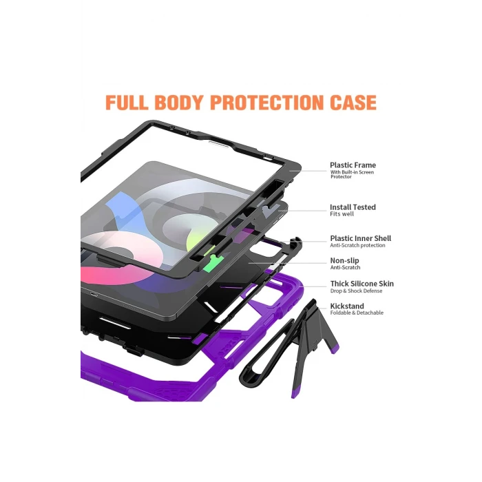 ieg™  iPad Pro 11 (2020) Kılıf Griffin Tablet Kapak - Mor