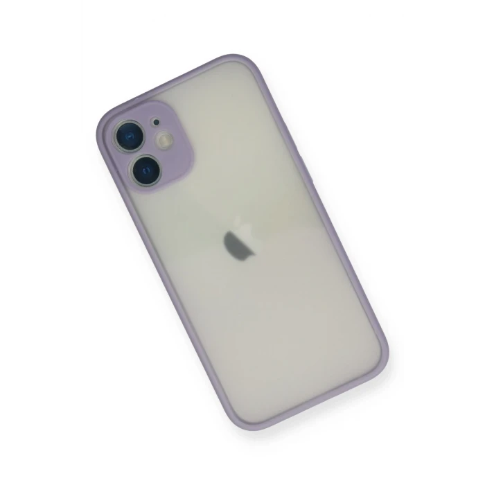 ieg™  iPhone 11 Pro Max Kılıf Montreal Silikon Kapak - Mor