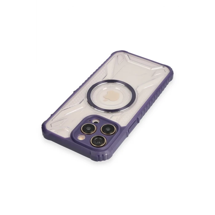 ieg™  iPhone 12 Pro Kılıf Prag Magneticsafe Kapak - Derin Mor