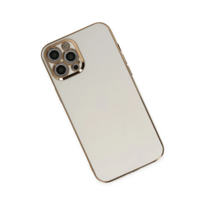 ieg™  iPhone 12 Pro Kılıf Volet Silikon - Beyaz